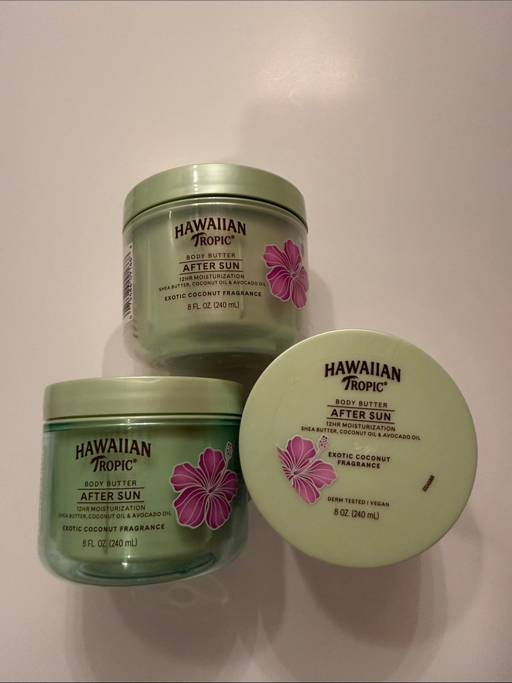 3 Hawaiian Tropical After Sun Exotic Coconut, New, 3 Containers
